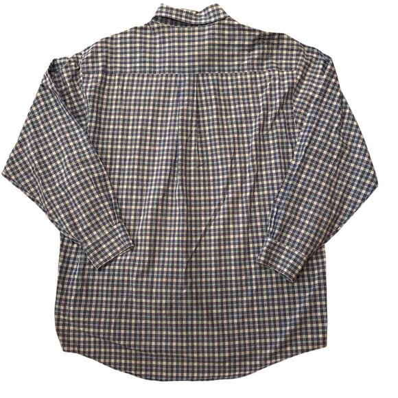 Brooks Brothers Sport Men's Size Large Button Down Blue/Lt. Blue Checked Shirt - Picture 2 of 6